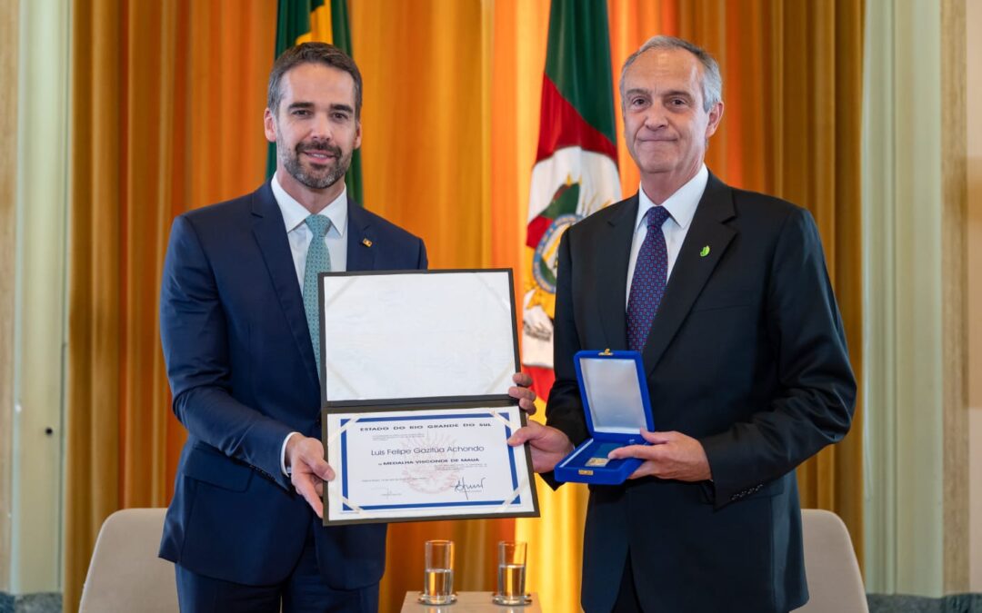 Presidente do Conselho da CMPC recebe a Medalha Mauá por suas contribuições ao Rio Grande do Sul
